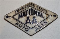 TN State National AA Auto Assn Plaque & Watch