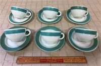 VINTAGE FIRE KING CUPS & SAUCERS