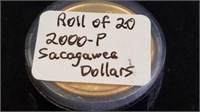 Roll of (20) 2000 Sacagawea Dollars