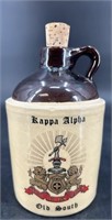 Antique Kappa Alpha Stoneware Whiskey Jug
