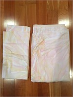 2 Peach Floral Pillowcases
