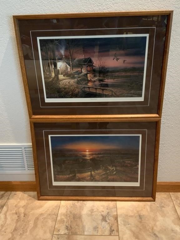 VTG Terry Redlin Painting Hunter’s Haven