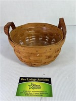 Small Two leather Handle Longaberger Basket