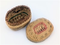 Vintage Handwoven Mini Indian Basket