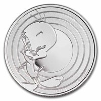 2023 Samoa 1 Oz Silver Looney Tunes Tweety Bu