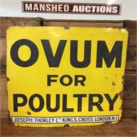 Original Ovum For Poultry Enamel Sign