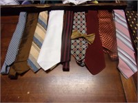 10 Vintage Ties and 1 Bow Tie