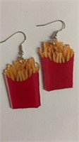 New McD French fries earrings double sided 2