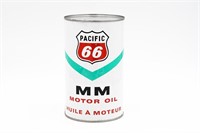 PACIFIC 66 MM MOTOR OIL IMP QT CAN