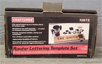 Craftsman Router Lettering Template Set