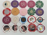 20 Various Laughlin Nevada Casino Chips