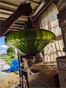 Vintage Green Hanging Light