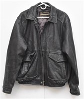 Columbia Men's Large Leather Coat Bomber Style