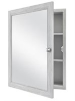 Medicine Cabinet In Gray With Mirror