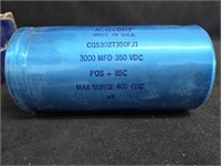 (3)MALLORY CGS302T350FJ1 LARGE CAN CAPACITOR 3000