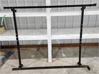 Metal adjustable bed frame- single to Double, & 3