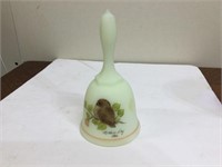 Fenton Satin Custard Uranium Bell 1980