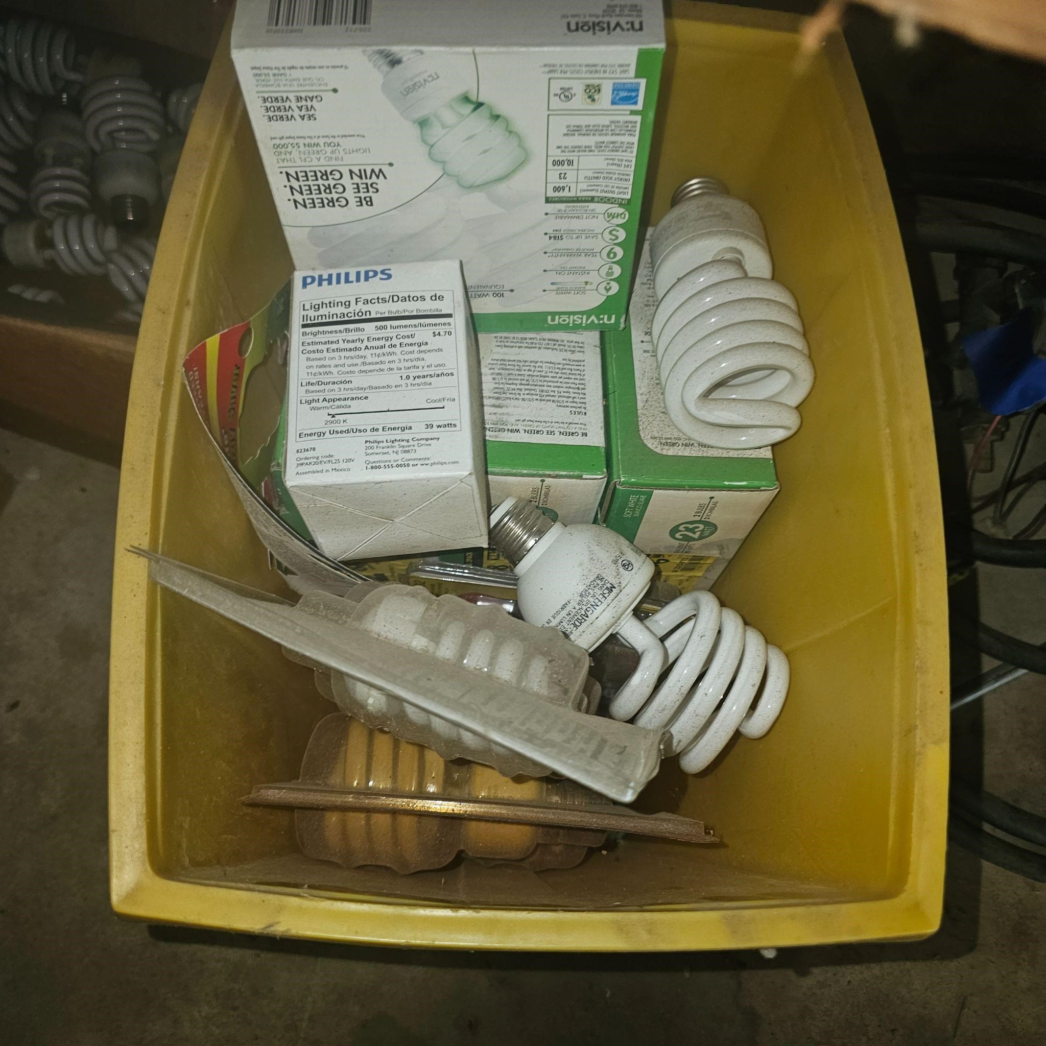 Box Of Light Bulbs