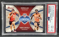 2012 Bowman Luck/Griffin III Combine Comp. PSA 8