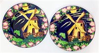 2 "Windmill Blue" Mailing Ware Plates