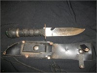 Bowie Compass Knife with Case