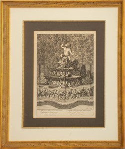 Le Pautre After Marsy Cupid Fountain Engraving