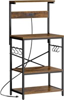 SUPERJARE Bakers Rack with Power Outlet