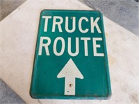 Truck Route Sign 18x24