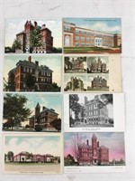 Lot of eight St Thomas School postcards.
