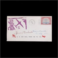 Amelia Earhart Signed Postal Envelope 1930
