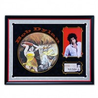 Bob Dylan Signed Hand-Painted Drumhead