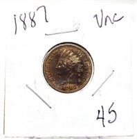 1887 Cent Unc.