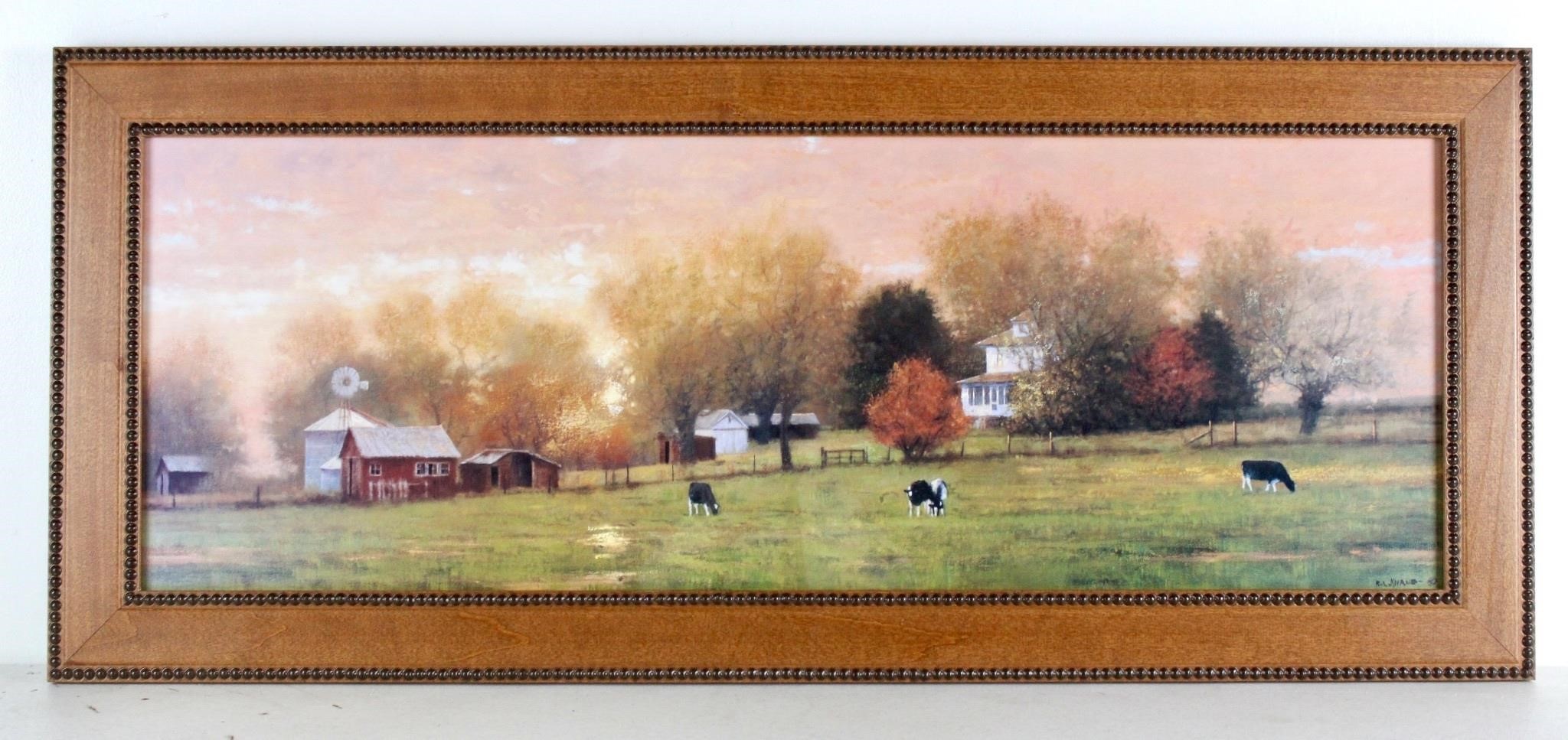 R.L. Knaub "Fall Pasture" Farm Art Print