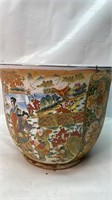 Oriental Scenes Planter Pot