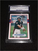 Jim Harbaugh 1989 Topps Traded GEM MT 10