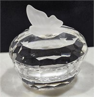 SWAROVSKI * Crystal Trinket Box with Butterfly