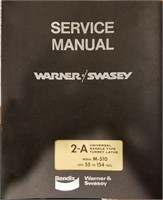 Service Manual - Warner/Swasey M-510 Lathe