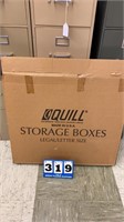Lot of 9 Cardboard Storage Boxes