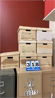 Lot of 7 Cardboard File Boxes