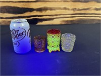 Uranium  Glass Tooth Pick Holder and more