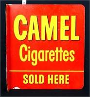 Vntg 13x11.5 Camel Cigarettes adv flange sign