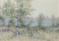 Andre Gisson Oil on Canvas Landscape