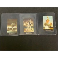 (3) 1969 Nabisco Hand Cut Baseball Cards