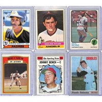 (6) 1970-79 Topps Baseball Hof/stars
