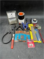 Variety Tools Tape, Clamps, Screws