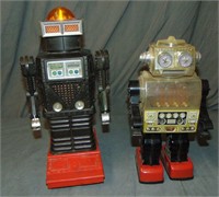 Lot of 2 Battery Operated Robots, Japan