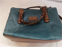 Tignanello green leather purse