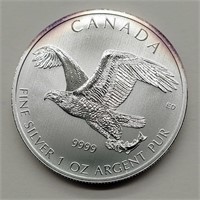 2014 CANADA $5 SILVER ROUND 1 OZ FINE SILVER