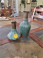 GREEN POTTERY PIECES
