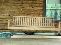 Wood porch swing 59” x 18”
